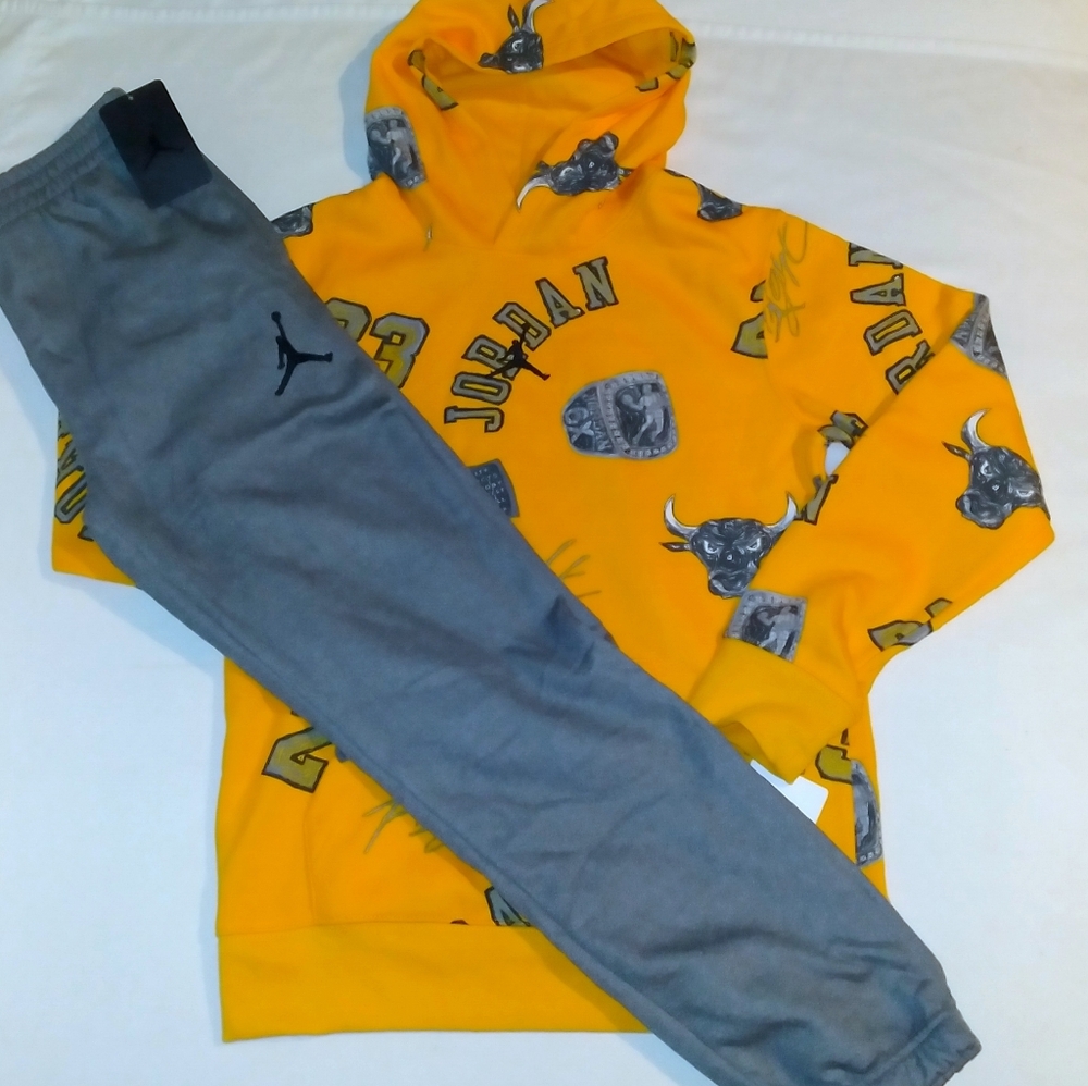 Jordan Boys Youth 2pc Hooded Jogger Set - Large